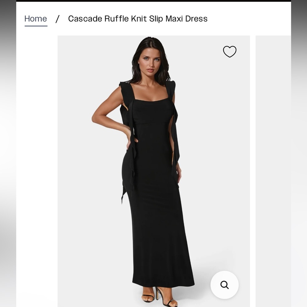 Bebe Dress - Cascade Ruffle Knit Slip
